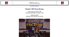 Desktop Screenshot of cbxdragbike.com